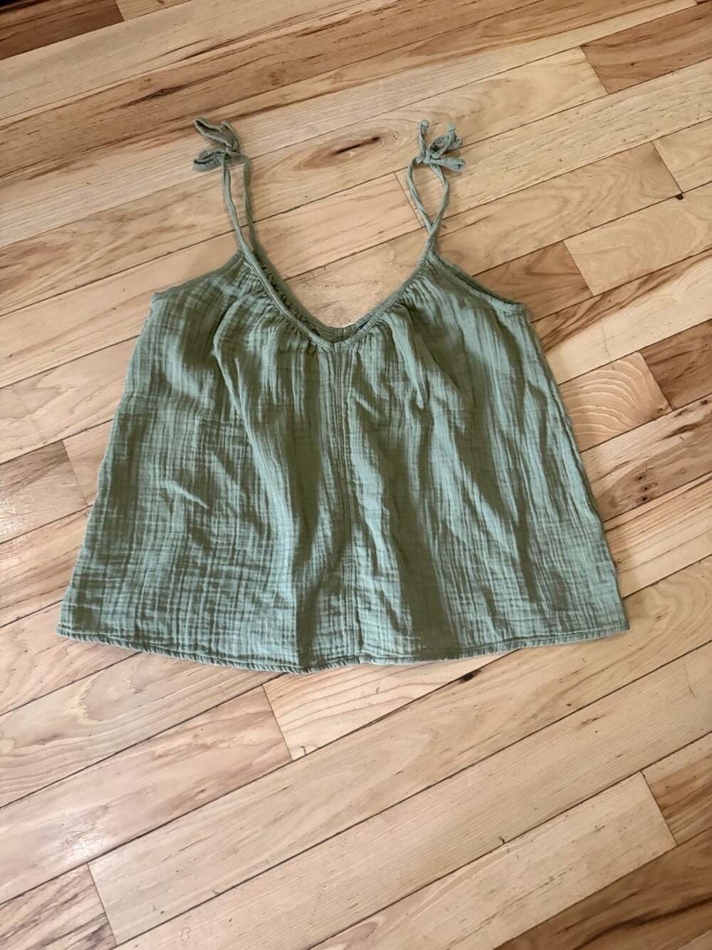 Old Navy Tie-Shoulder Double-Weave Cami Swing Top